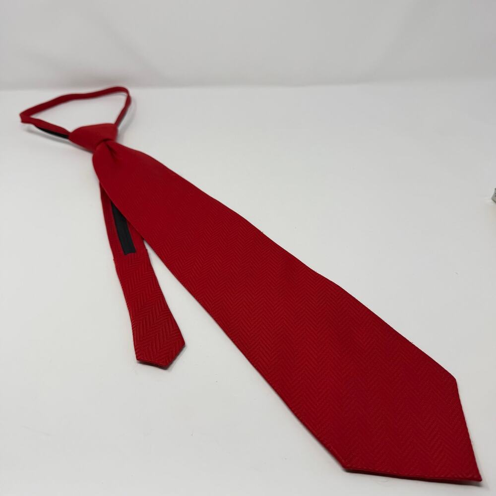 Vintage Gratello Red Zipper Tie Handmade